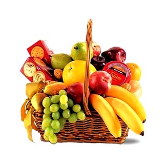 Gambar buah buahan dalam keranjang