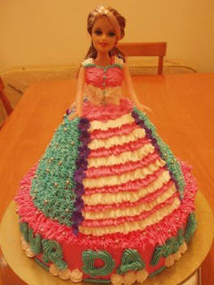 My Little Kedai: Barbie Doll Cake- Nur Damia Zulaikha