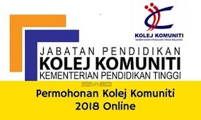 Semakan Online Kemasukan ke Program Sijil Kolej Komuniti Sesi Disember 2018/2019