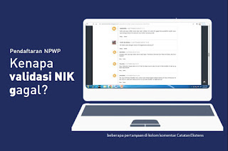 Validasi NIK Gagal Saat Pendaftaran NPWP Online