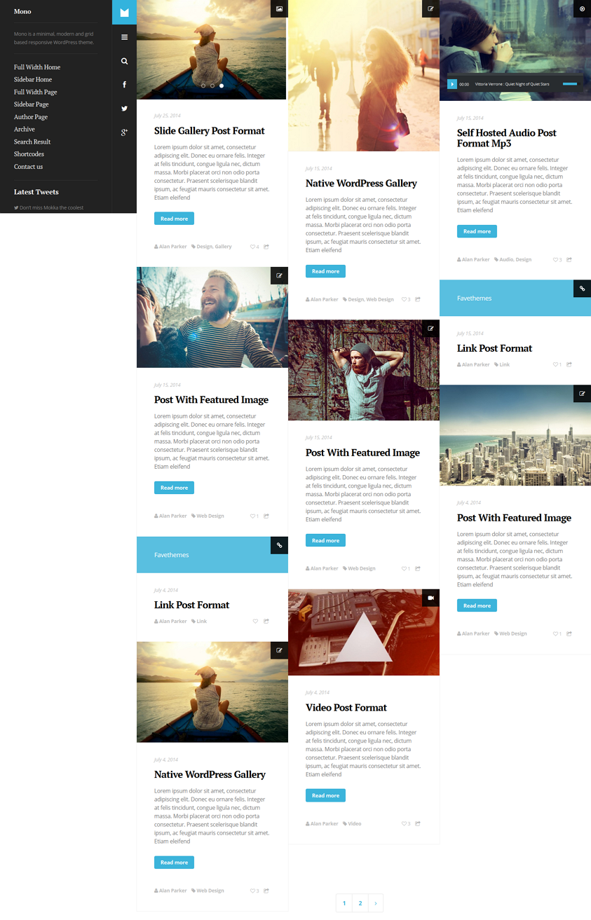 wp blog theme