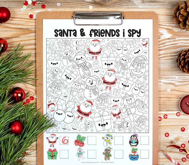 free printable santa i spy worksheet artsy fartsy mama