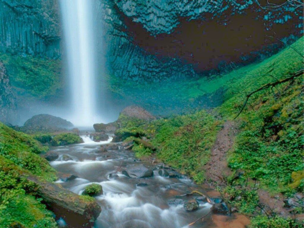Beautiful 3D Nature WaterFall HD Wallpaper Free Kumpulan