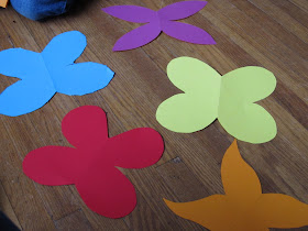 construction paper butterflies