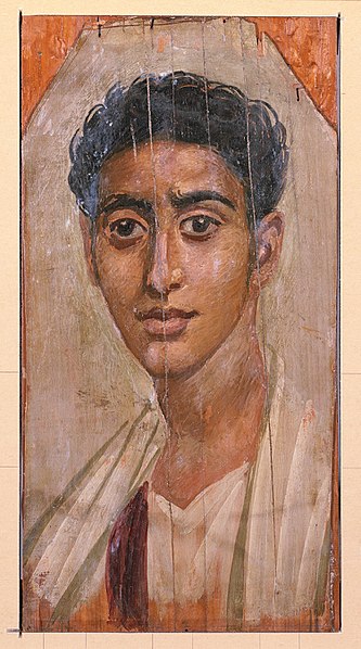 Mummy Portrait of a Man from Faiyum