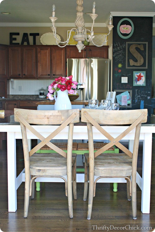 chalkboard in kitchen