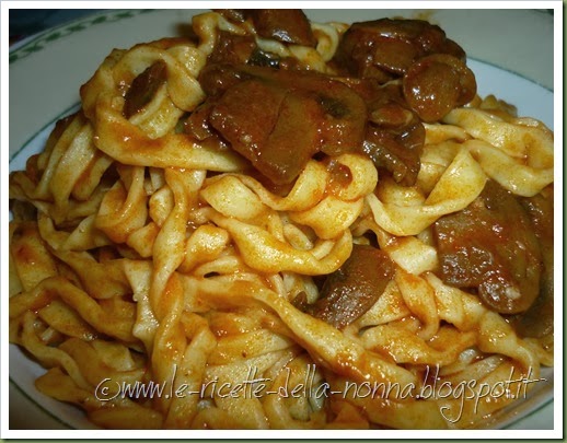 Tagliatelle con sugo ai funghi (17)