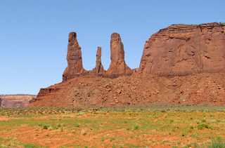 The Three Sisters In Monument Valley