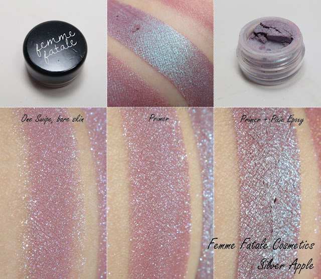 Femme Fatale Cosmetics Narnia Collection Eyeshadow Silver Apple