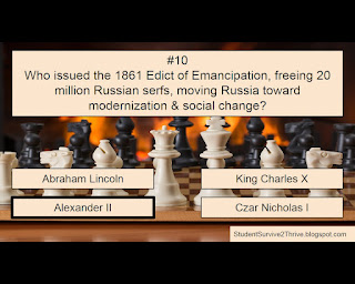 The correct answer is Alexander II.