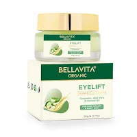 Bella Vita Organic EyeLift Hydrating Natural Under Eye Cream Gel for Dark Circles, Puffy Eyes, Wrinkles & Removal of Fine Lines for Women & Men, 20 gm