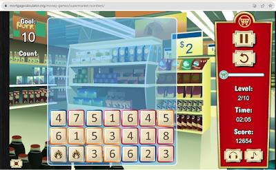 supermarket number game aritmatika