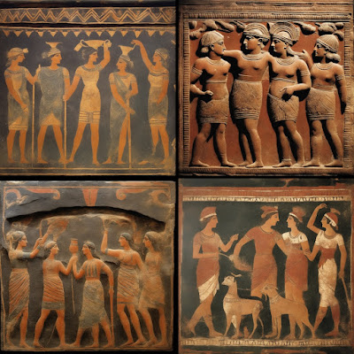Etruscan art, Art Techniques, SDXL, AI-generated Art, AI art, Stable Diffusion, SD Prompt Guide, AI style,