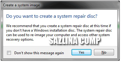 Cara Membuat System Image di Windows 7