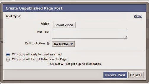 Create a facebook Video Ad image photo