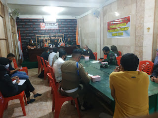 Kapolres Pangkep mengikuti Rapat Koordinasi pengawasan dan penindakan Protokol Kesehatan.