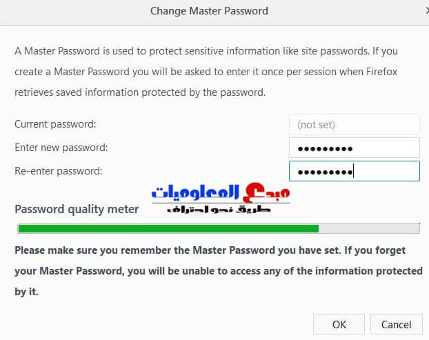 كيفية حماية متصفح موزيلا فايرفوكس بكلمة مرور ومنع الأخرين من الدخول اليه