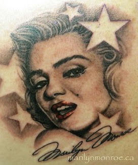 marilyn monroe potrait tattoos