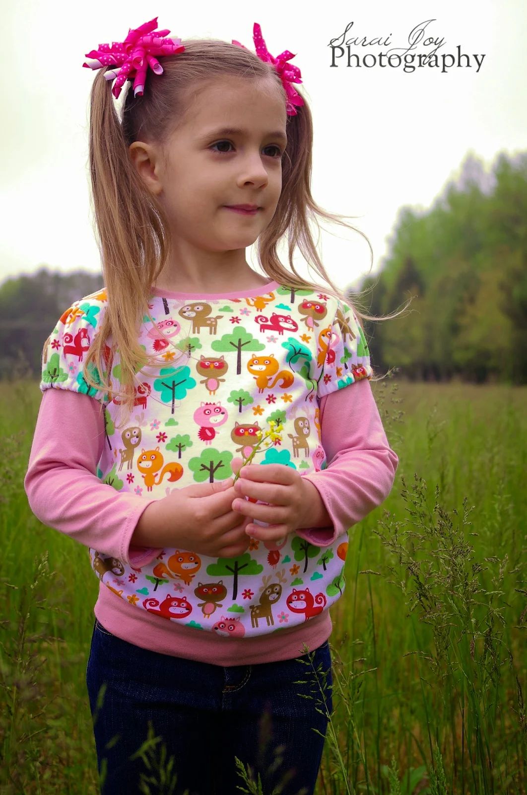 Girl's Tinley Tee Pattern by GYCT Designs, sizes 12month to 12yrs