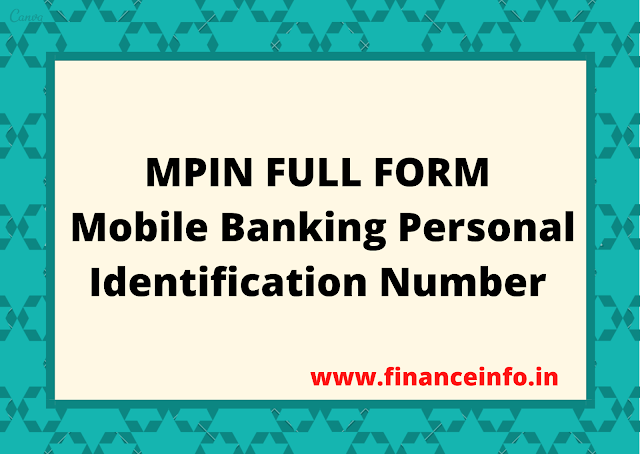 What is MPIN | Full form of MPIN