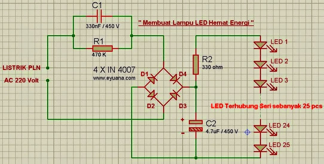  Skema Rangkaian Lampu Led Berjalan 12 Volt  Rangkaian  