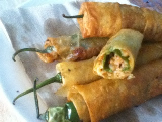 filipino homemade chili rolls