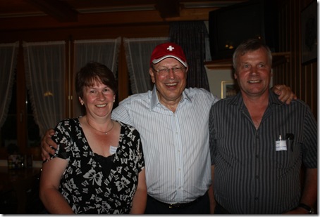 Day 4 Schwendiman party Dad with Susanne and Peter Schwendimann