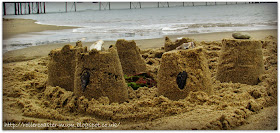 Isle of Wight sandcastle
