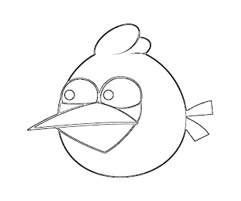 #10 Angry Birds Coloring Page