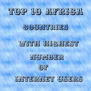 Top 10 Africa countries with highest number of internet user, Top 10 Africa countries with many Facebook users, top 10 Africa countries with many Twitter users