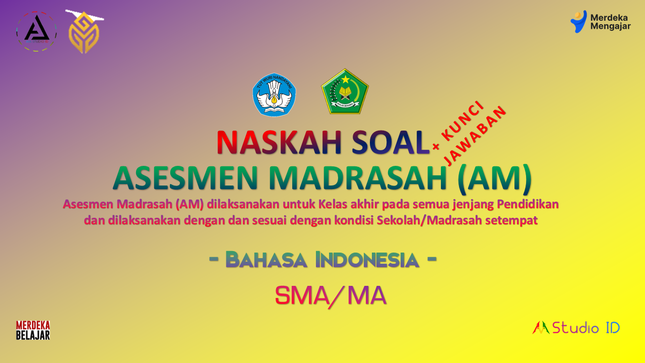 Soal AM Bahasa Indonesia - Asesmen Madrasah 2023 + Kunci Jawaban