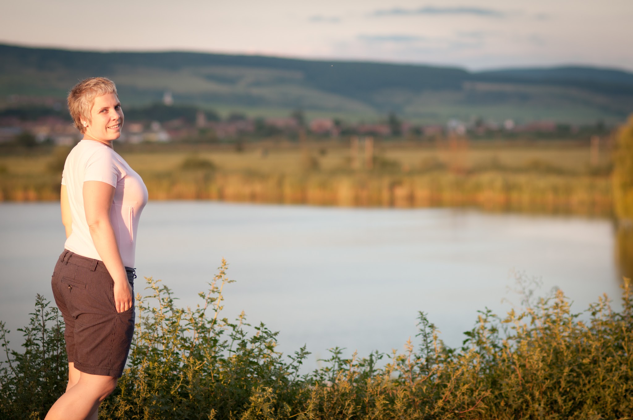 Rotbav Lake at sunset