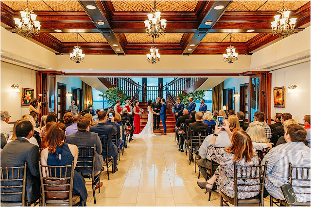 wedding ceremony at tavares pavilion on the lake