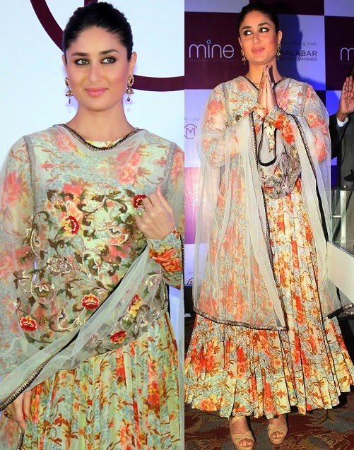 Kareena Kapoor In Anamika Khanna’s Floral Anarkali Frock