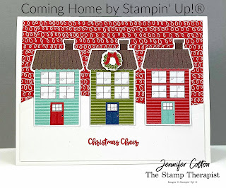 Coming Home Bundle by Stampin' Up!.  Six cards with Trimming the Town Designer Series Paper.  Details, video, and supply list on blog.  #StampinUp #StampTherapist