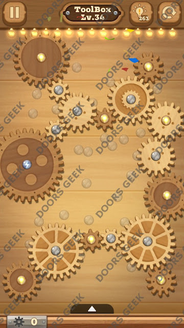 Fix it: Gear Puzzle [ToolBox] Level 34 Solution, Cheats, Walkthrough for Android, iPhone, iPad and iPod