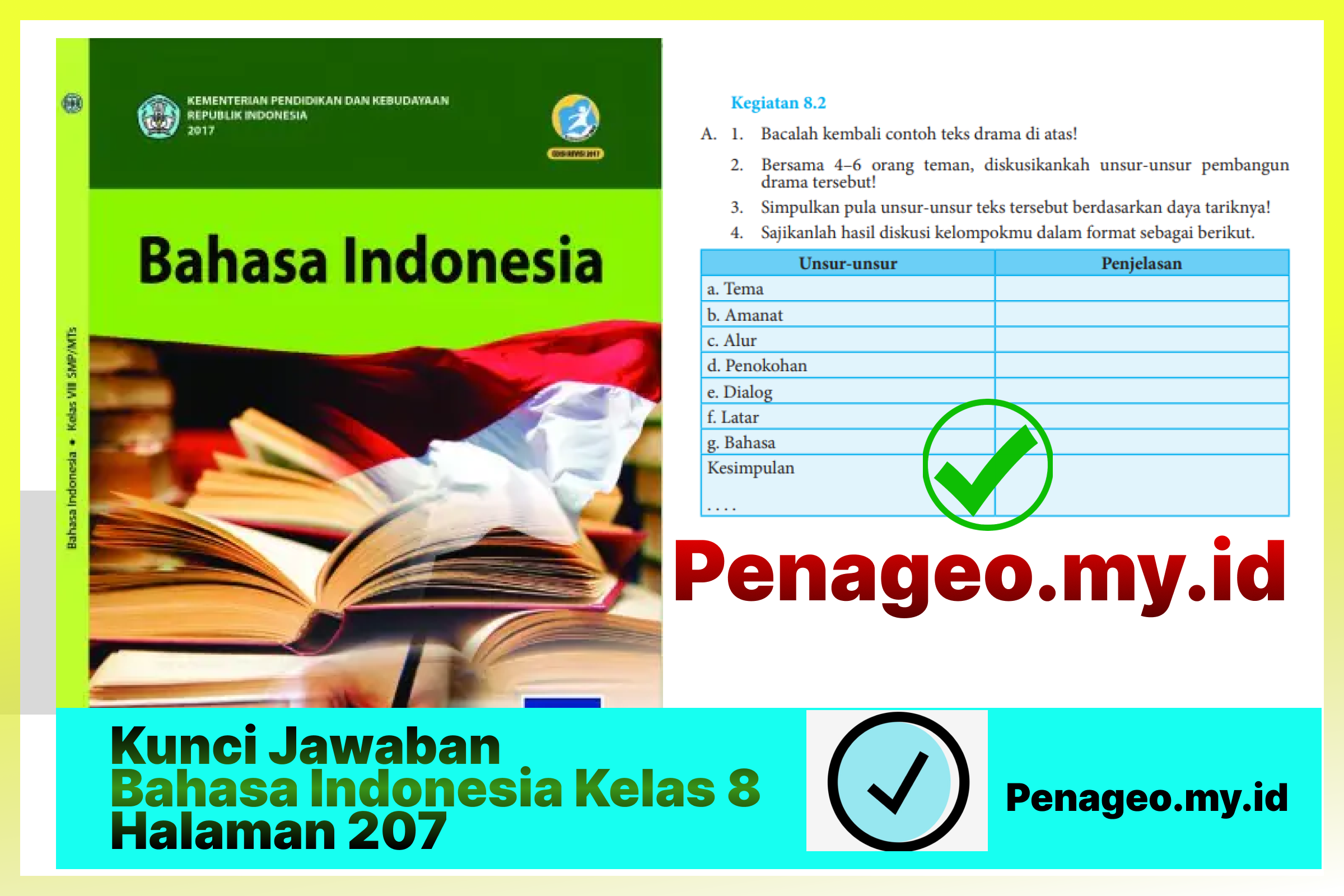 Kunci Jawaban Bahasa Indonesia Kelas 8 Halaman 207