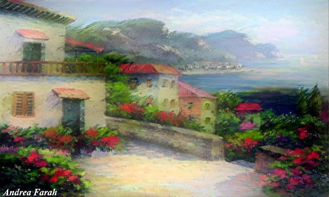 Mediterranean View painting 50