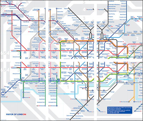 london underground. london underground map
