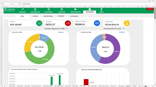 Planilha de Orçamento Pessoal e Familiar Completa em Excel