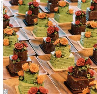 Fall Cupcake Wedding Cakes