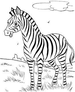 Happy Zebras Coloring Sheet For Print