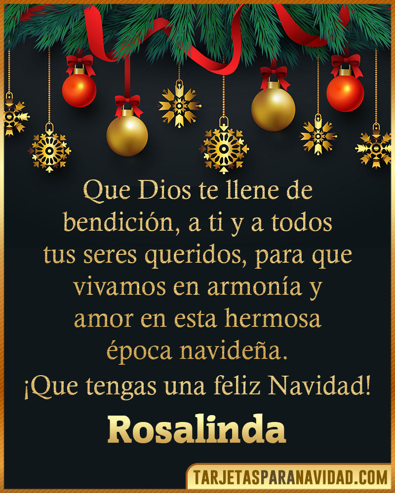 Frases cristianas de Navidad para Rosalinda