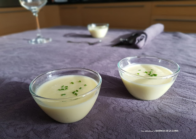 Vichyssoise, Crema-de-porro, crema-de-puerros, porro, puerros, l'essencia-de-la-cuina, blog-de-cuina-de-la-sonia, Thermomix