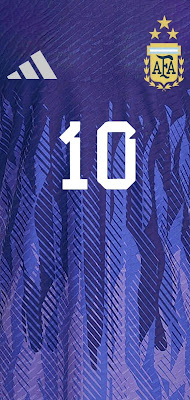 Messi's 3 star purple away jersey