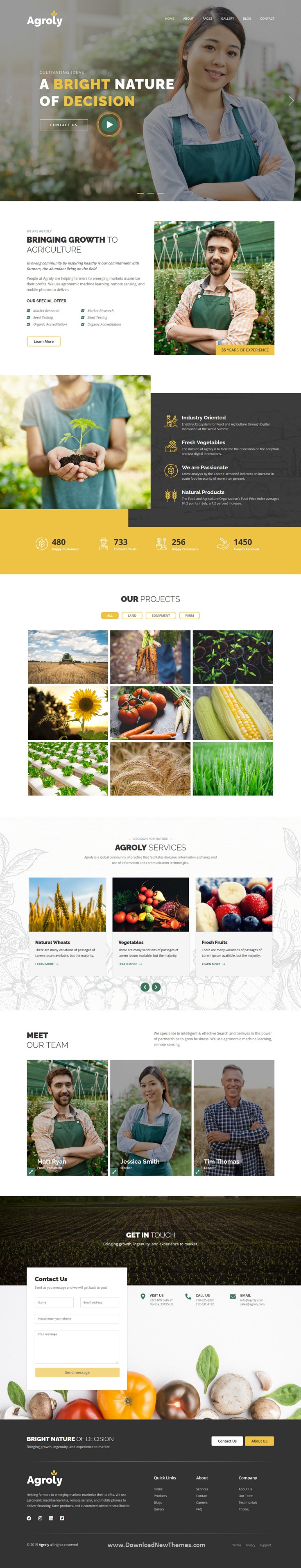 Organic & Agriculture Food HTML Template