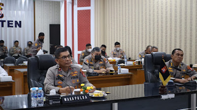 Polda Banten Gelar Anev Mingguan, Angka Laka Lantas Menurun