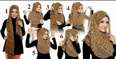 Cara Memakai Hijab Simple