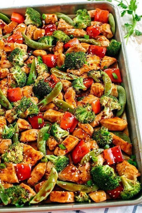 delicious and easily made all on one pan in under 30 minutes!