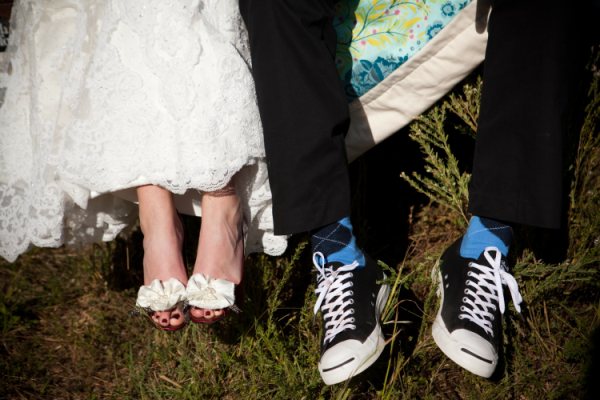  of lacy white granny boots as her bridal shoes Your day your style